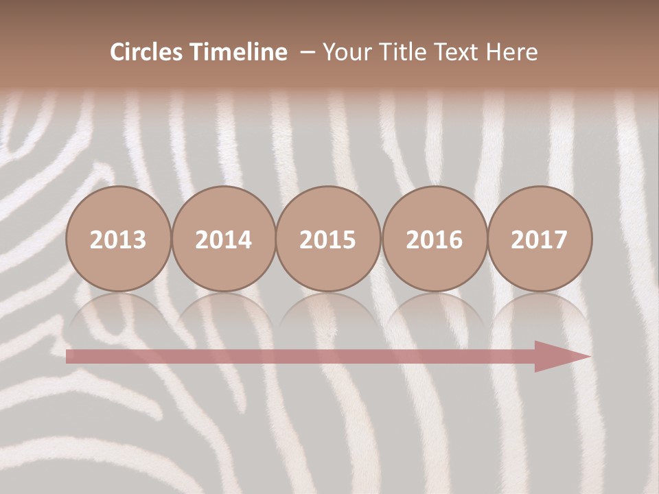 A Close Up Of A Zebra's Skin With A Brown Background PowerPoint Template