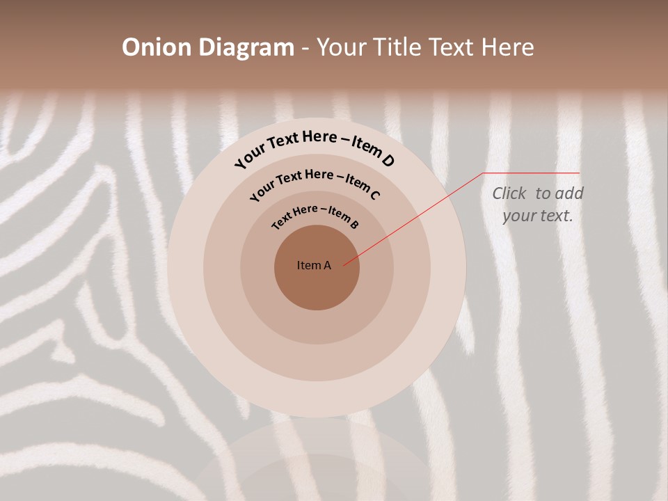 A Close Up Of A Zebra's Skin With A Brown Background PowerPoint Template