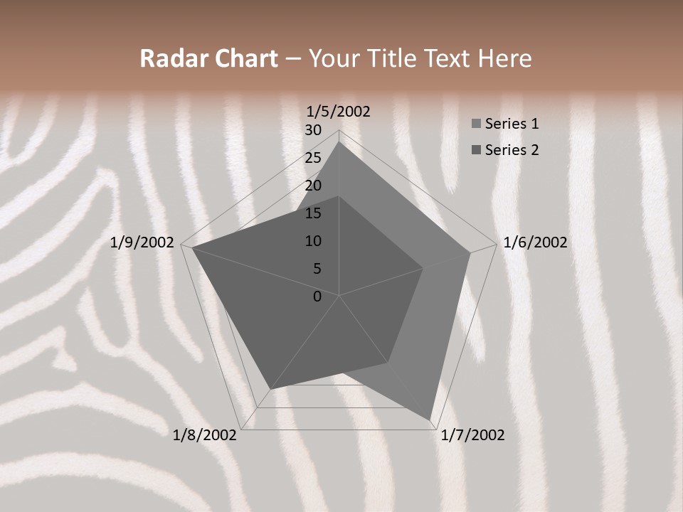 A Close Up Of A Zebra's Skin With A Brown Background PowerPoint Template