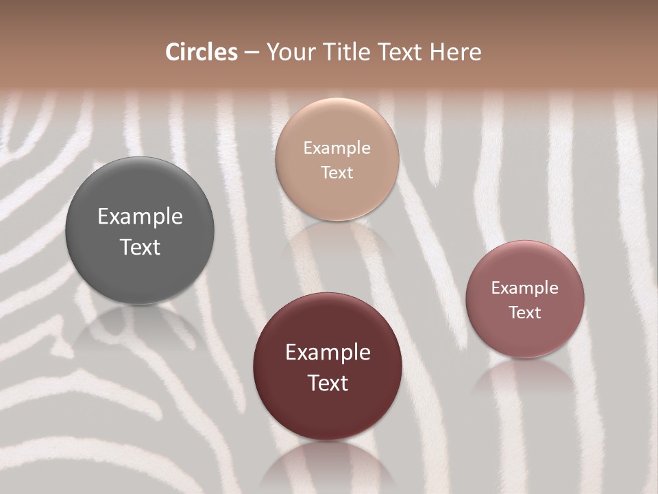 A Close Up Of A Zebra's Skin With A Brown Background PowerPoint Template