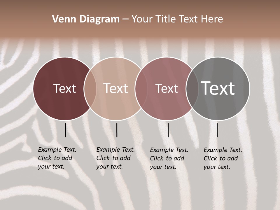 A Close Up Of A Zebra's Skin With A Brown Background PowerPoint Template
