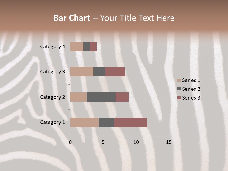 A Close Up Of A Zebra's Skin With A Brown Background PowerPoint Template