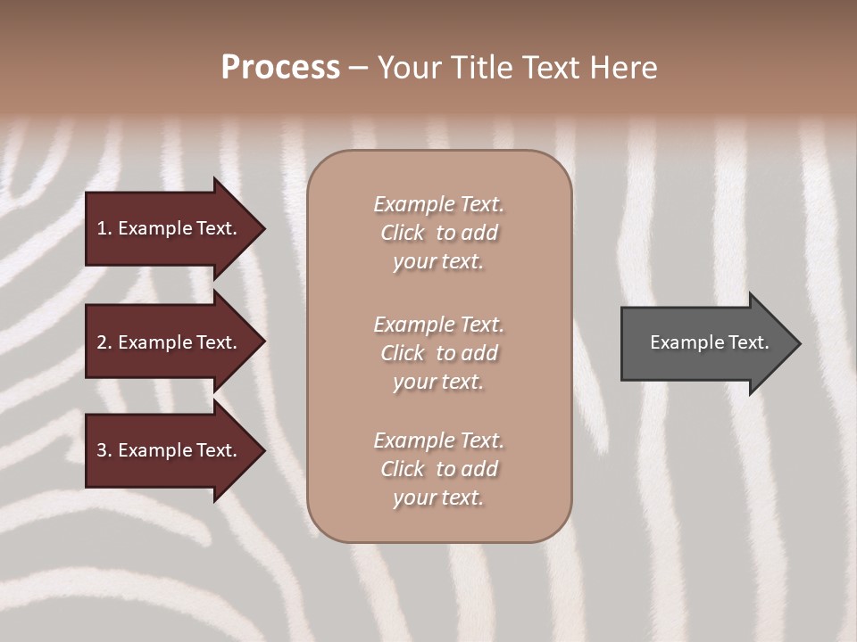 A Close Up Of A Zebra's Skin With A Brown Background PowerPoint Template