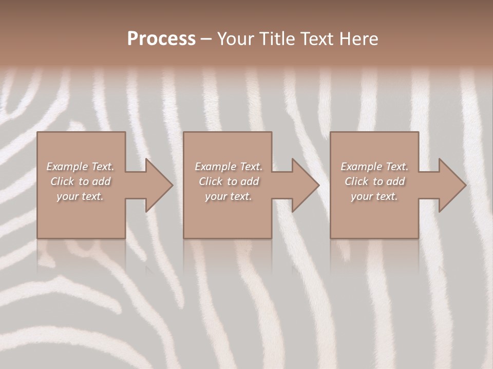 A Close Up Of A Zebra's Skin With A Brown Background PowerPoint Template