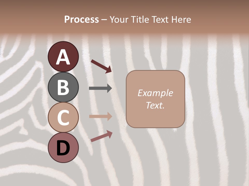 A Close Up Of A Zebra's Skin With A Brown Background PowerPoint Template