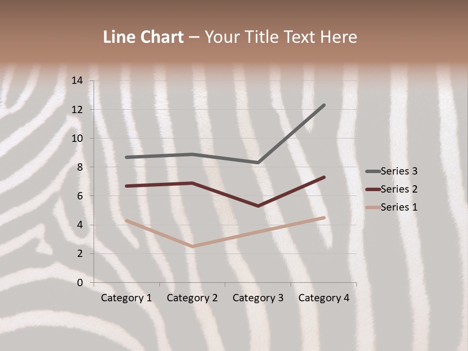 A Close Up Of A Zebra's Skin With A Brown Background PowerPoint Template