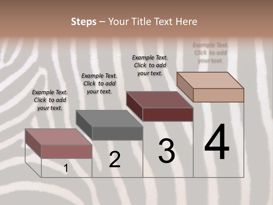 A Close Up Of A Zebra's Skin With A Brown Background PowerPoint Template