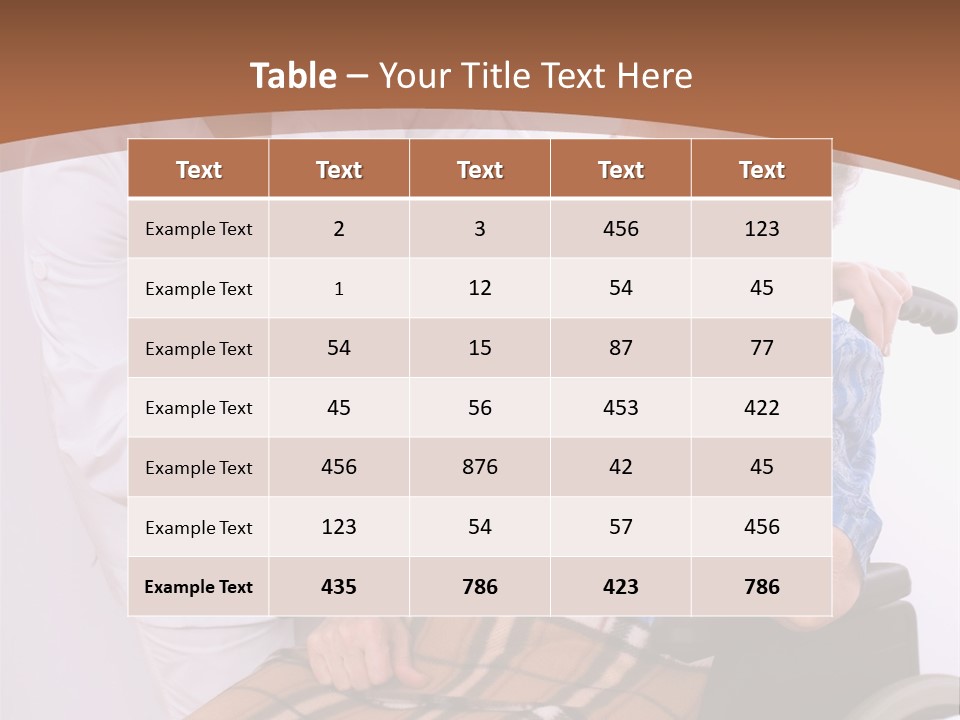 Health Care Worker And Elderly Woman In Wheelchair Needs Help PowerPoint Template