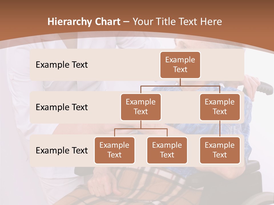 Health Care Worker And Elderly Woman In Wheelchair Needs Help PowerPoint Template