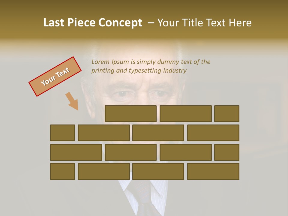 Jerusalem, August 26,2006: President The State Of Israel Shymon Peres Converses With The Journalists In The Israeli Parliament (Knesset) On August 26 Jerusalem, Israel. PowerPoint Template