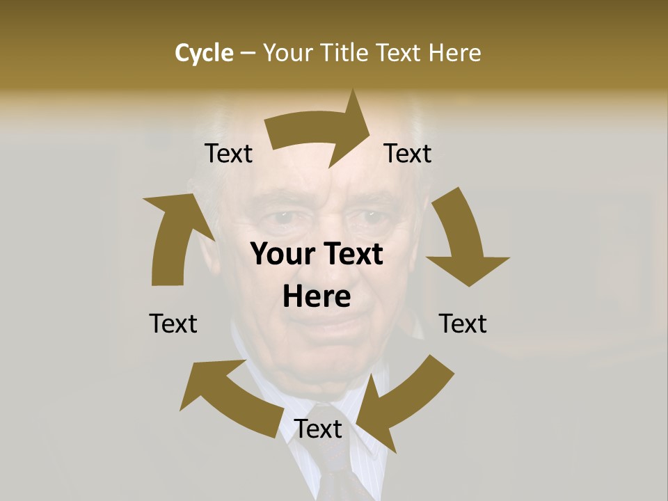 Jerusalem, August 26,2006: President The State Of Israel Shymon Peres Converses With The Journalists In The Israeli Parliament (Knesset) On August 26 Jerusalem, Israel. PowerPoint Template