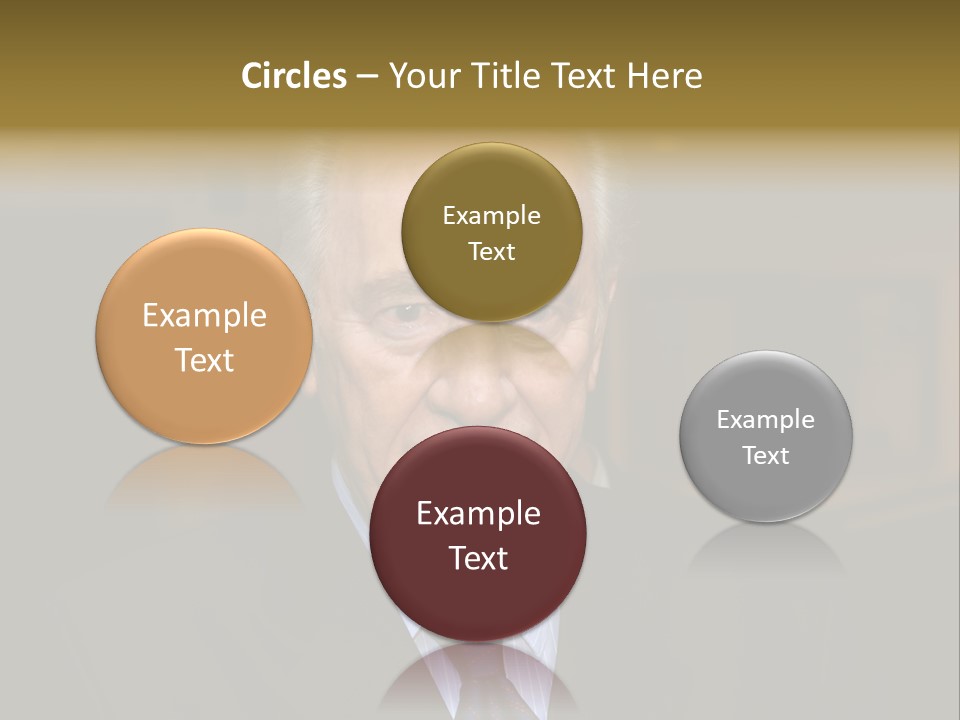 Jerusalem, August 26,2006: President The State Of Israel Shymon Peres Converses With The Journalists In The Israeli Parliament (Knesset) On August 26 Jerusalem, Israel. PowerPoint Template