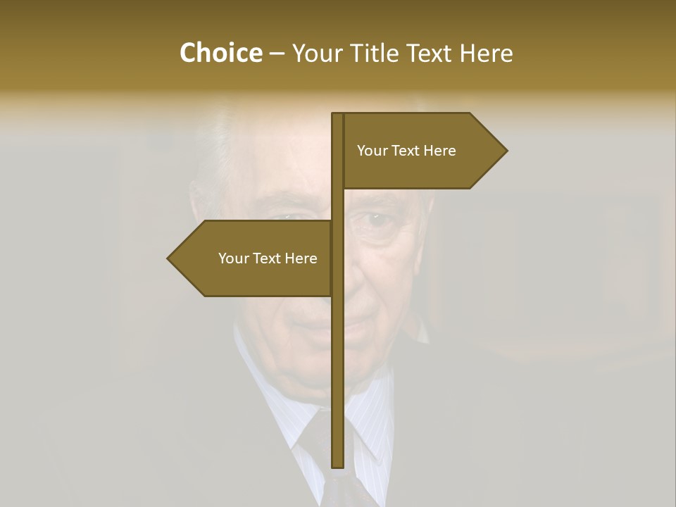 Jerusalem, August 26,2006: President The State Of Israel Shymon Peres Converses With The Journalists In The Israeli Parliament (Knesset) On August 26 Jerusalem, Israel. PowerPoint Template