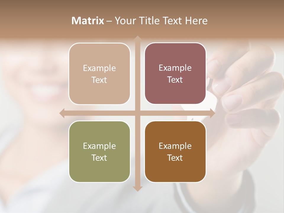 Photo Of Happy Woman├В??S Hand Holding New Key And Pointing It At Camera PowerPoint Template