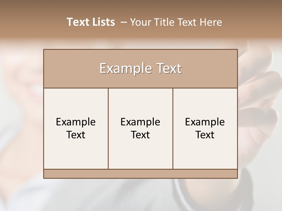 Photo Of Happy Woman├В??S Hand Holding New Key And Pointing It At Camera PowerPoint Template