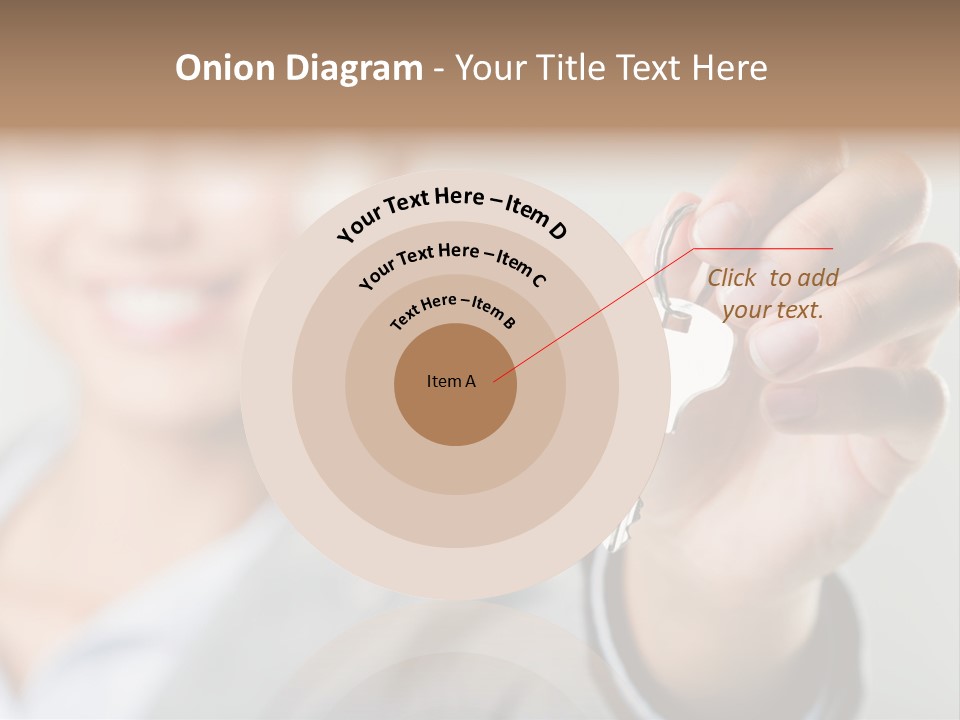 Photo Of Happy Woman├В??S Hand Holding New Key And Pointing It At Camera PowerPoint Template