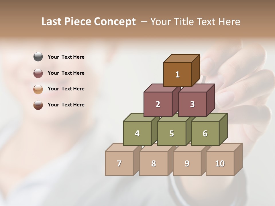 Photo Of Happy Woman├В??S Hand Holding New Key And Pointing It At Camera PowerPoint Template