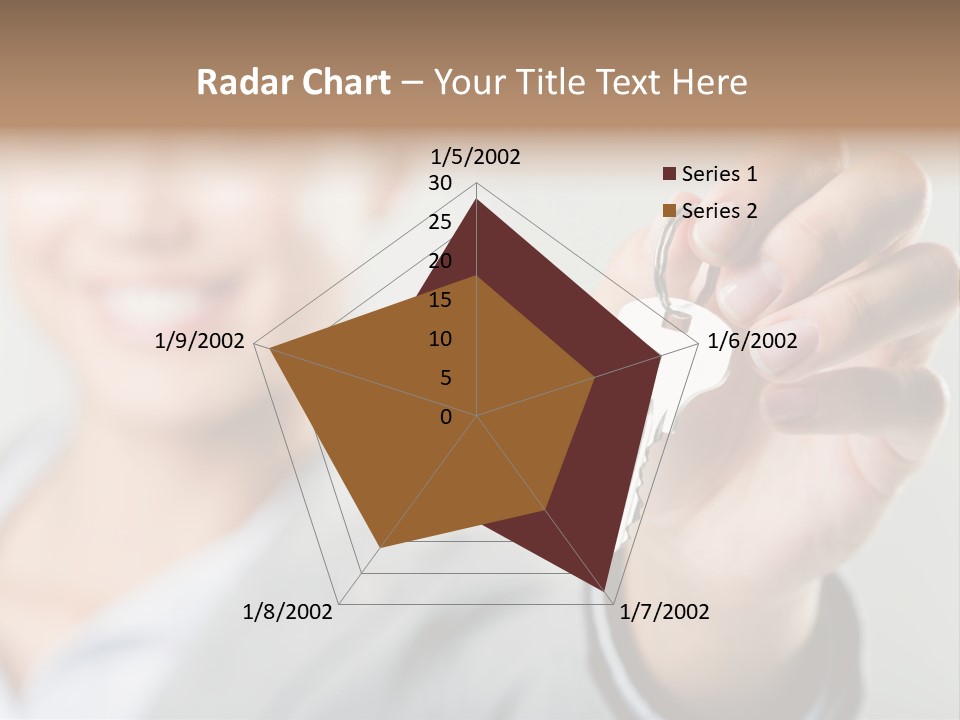 Photo Of Happy Woman├В??S Hand Holding New Key And Pointing It At Camera PowerPoint Template