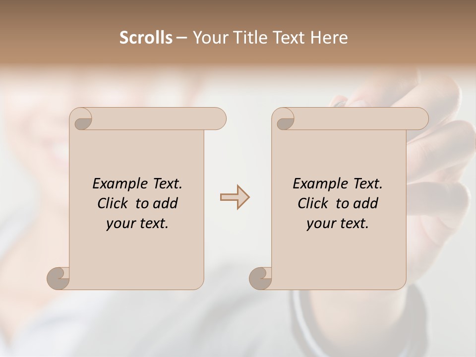Photo Of Happy Woman├В??S Hand Holding New Key And Pointing It At Camera PowerPoint Template