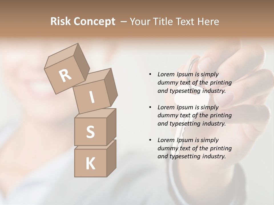 Photo Of Happy Woman├В??S Hand Holding New Key And Pointing It At Camera PowerPoint Template