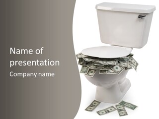 Flush With Cash PowerPoint Template