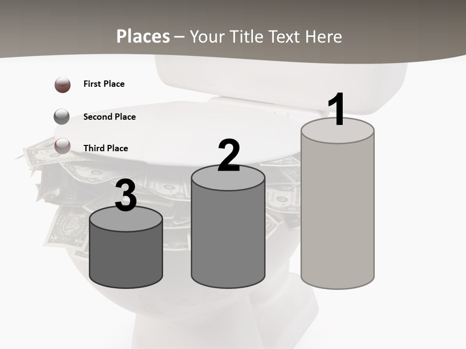 Flush With Cash PowerPoint Template