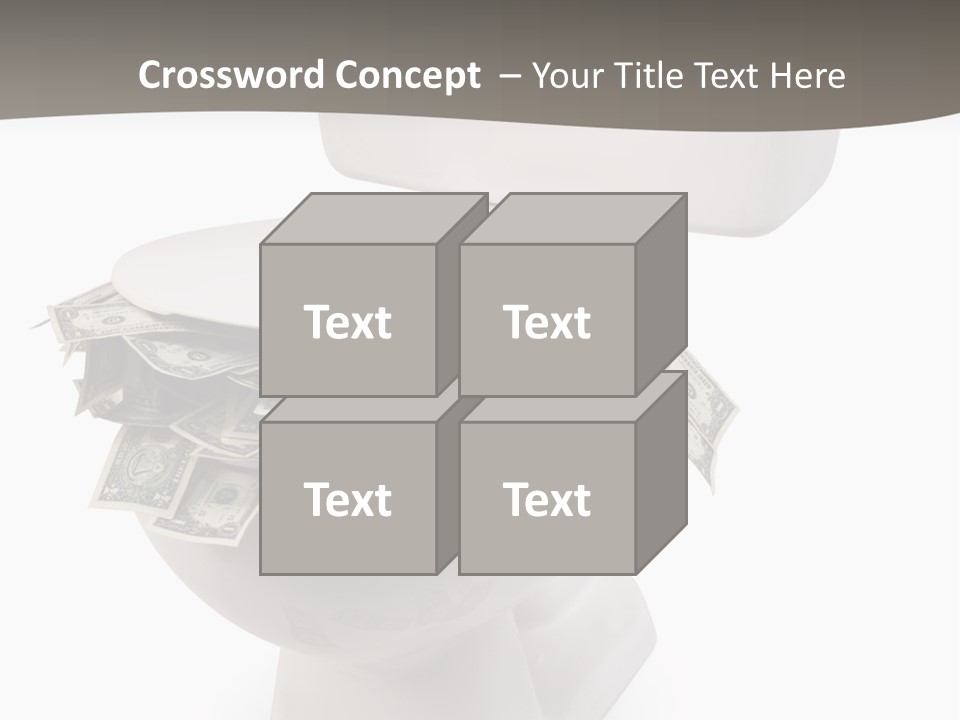 Flush With Cash PowerPoint Template