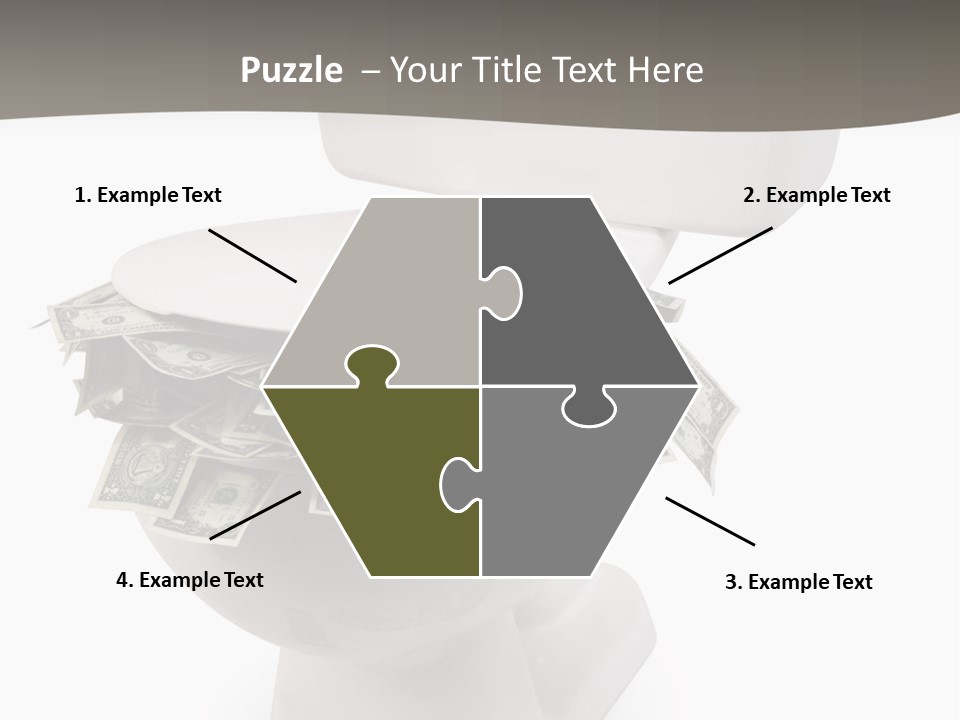 Flush With Cash PowerPoint Template