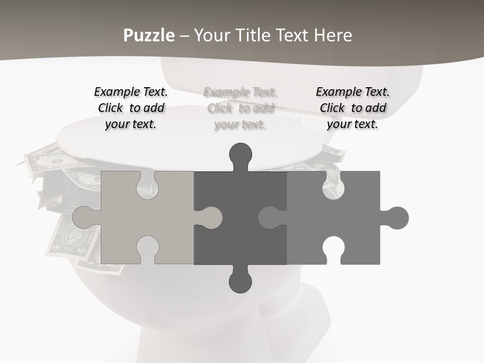 Flush With Cash PowerPoint Template