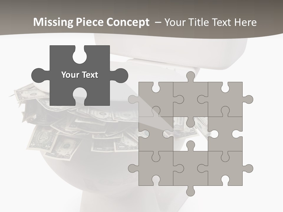 Flush With Cash PowerPoint Template