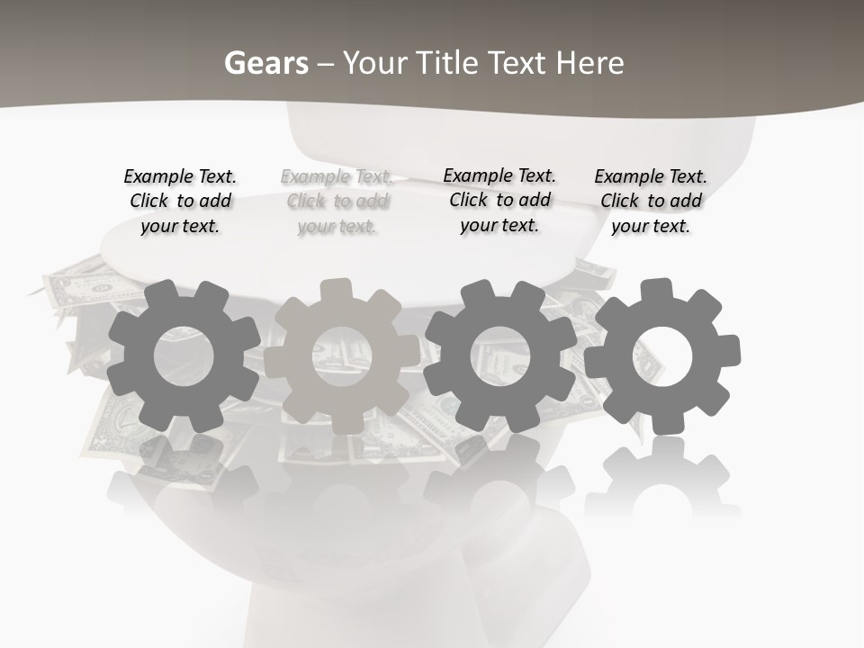 Flush With Cash PowerPoint Template