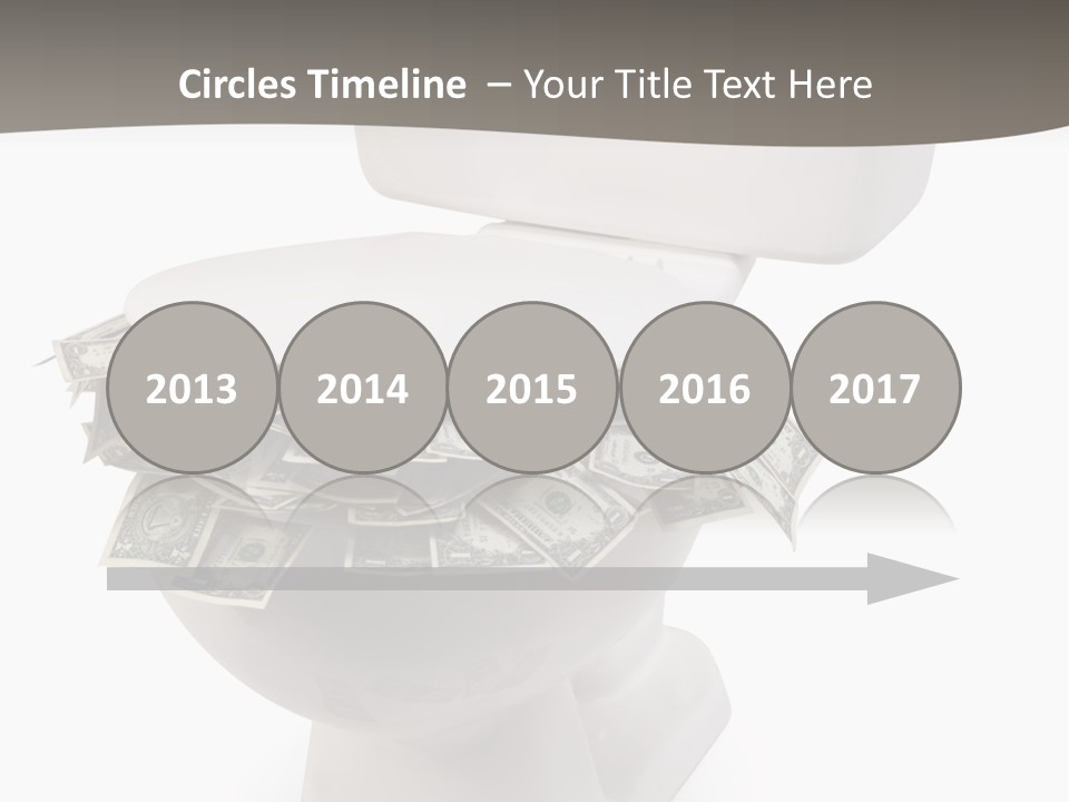 Flush With Cash PowerPoint Template