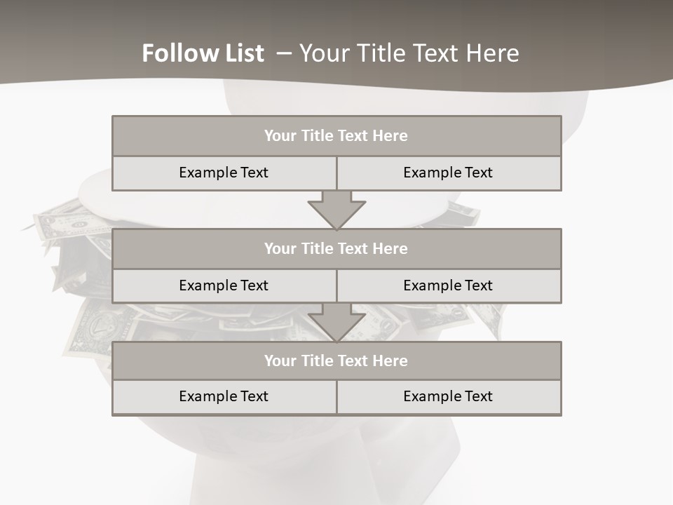 Flush With Cash PowerPoint Template