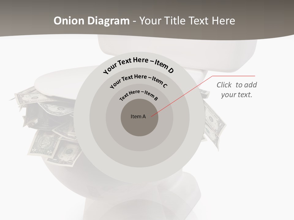 Flush With Cash PowerPoint Template