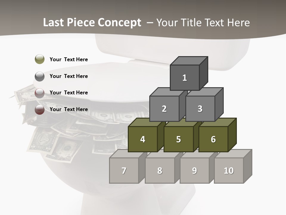 Flush With Cash PowerPoint Template