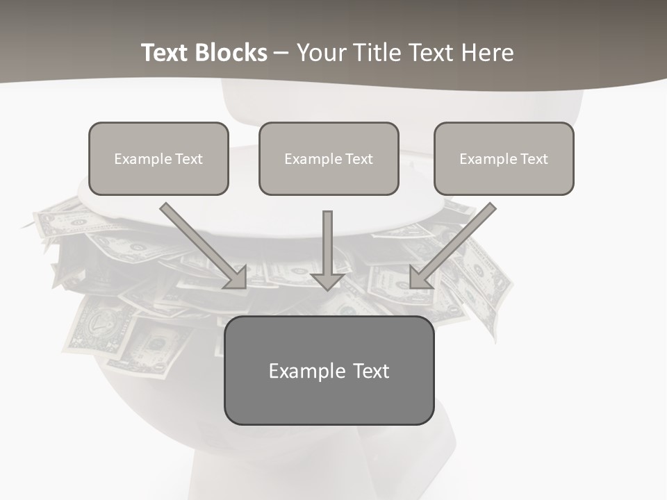 Flush With Cash PowerPoint Template