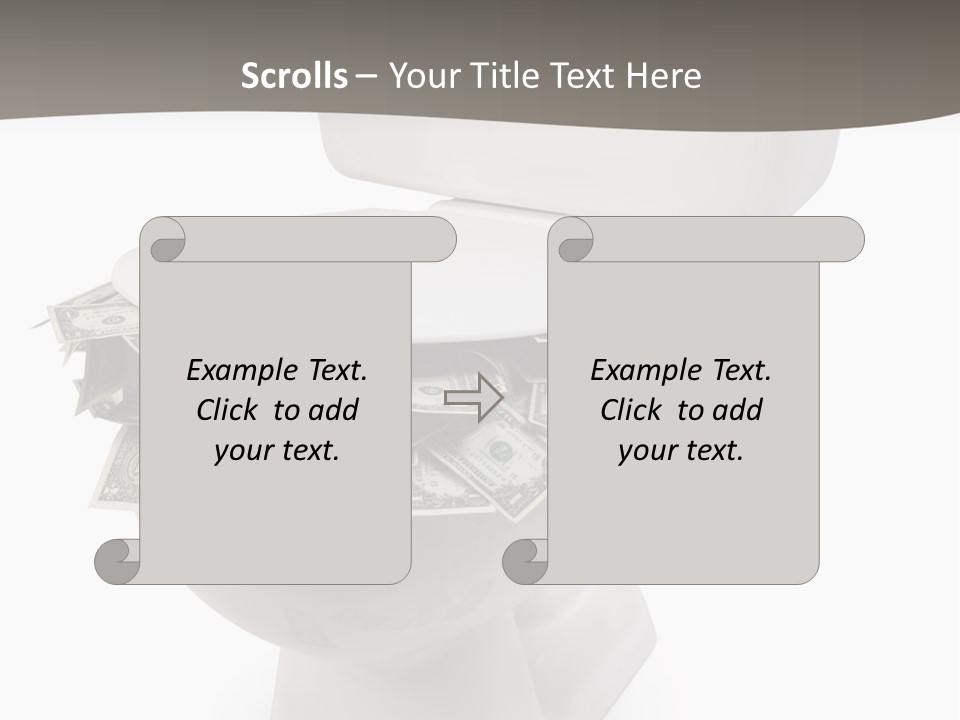 Flush With Cash PowerPoint Template