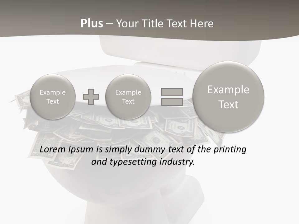 Flush With Cash PowerPoint Template