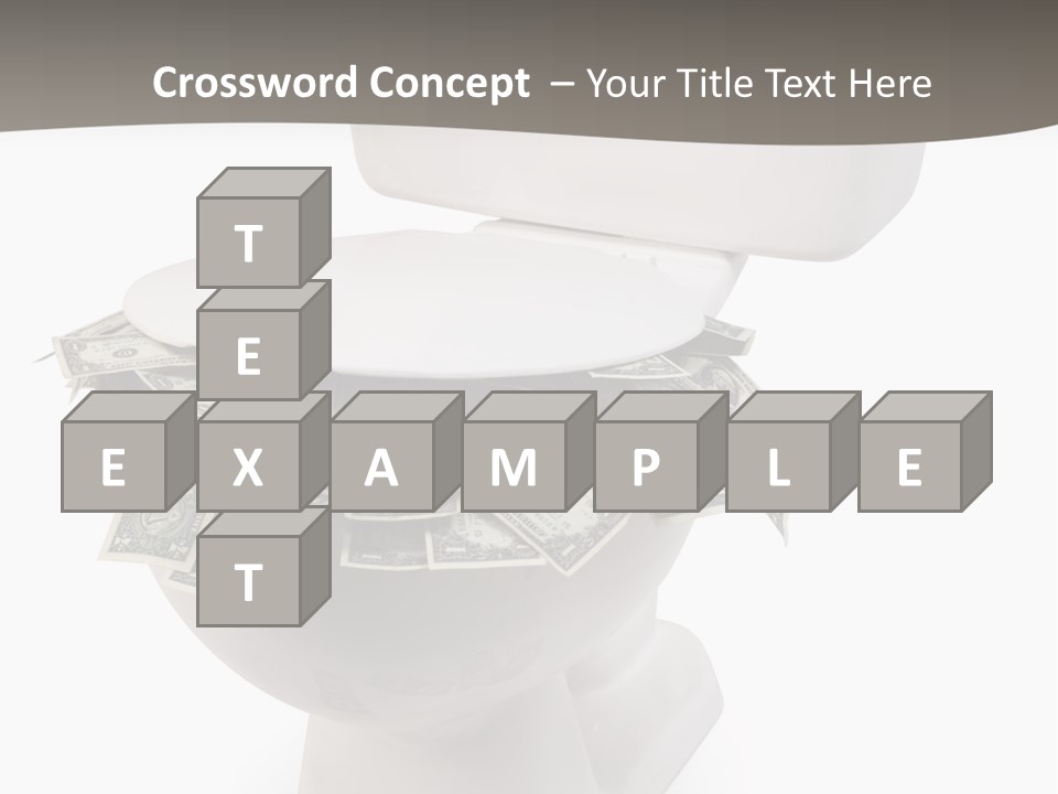Flush With Cash PowerPoint Template
