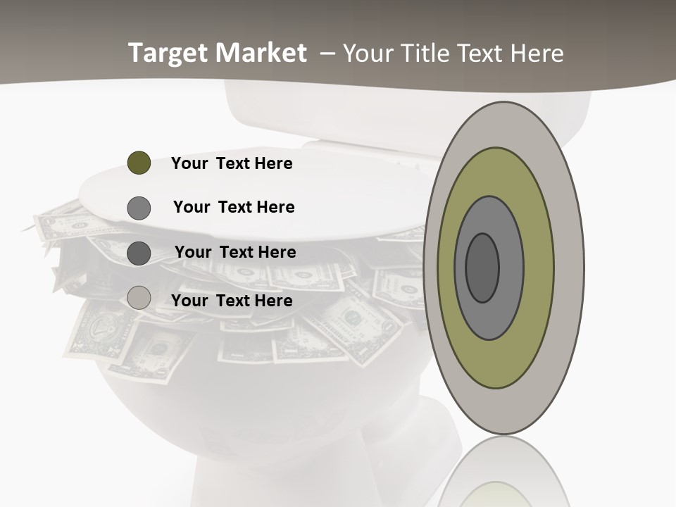 Flush With Cash PowerPoint Template
