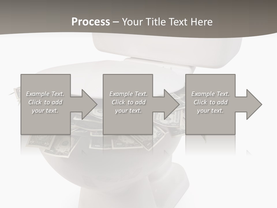 Flush With Cash PowerPoint Template