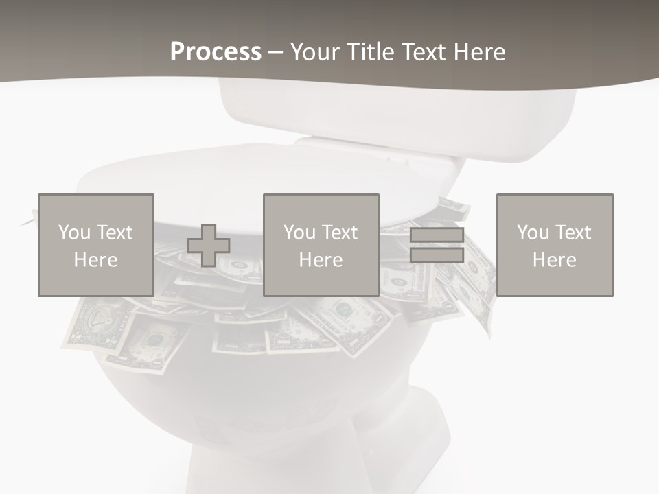 Flush With Cash PowerPoint Template
