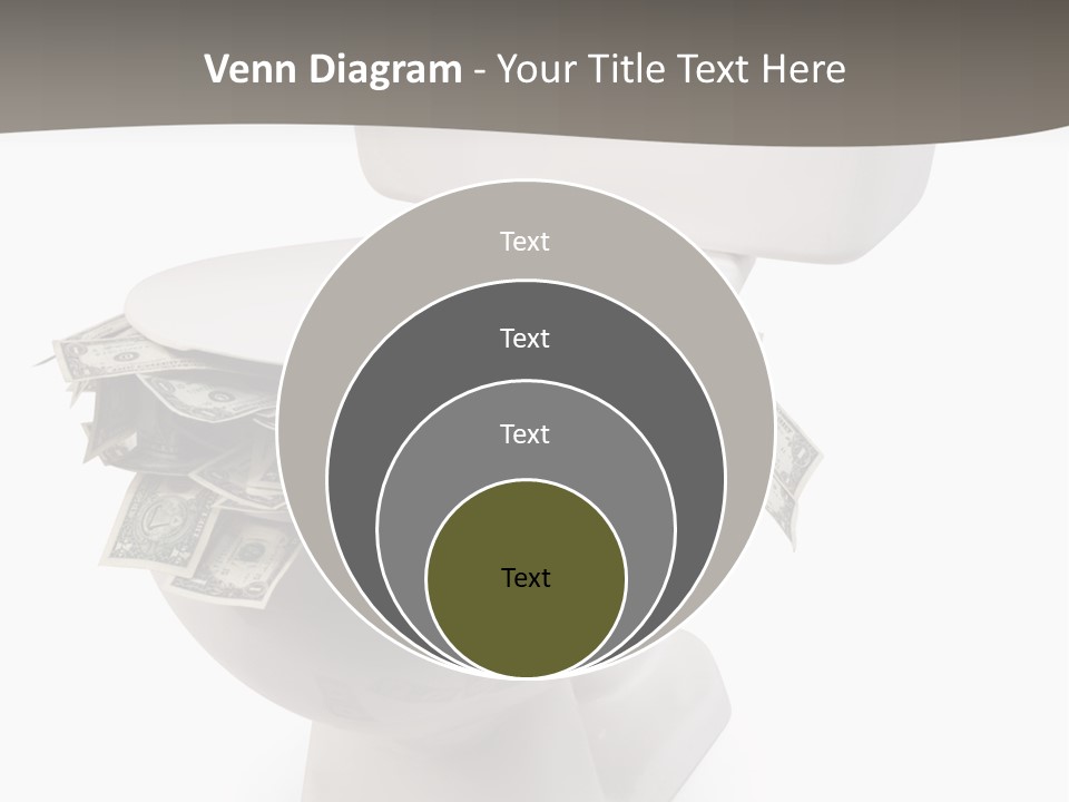 Flush With Cash PowerPoint Template