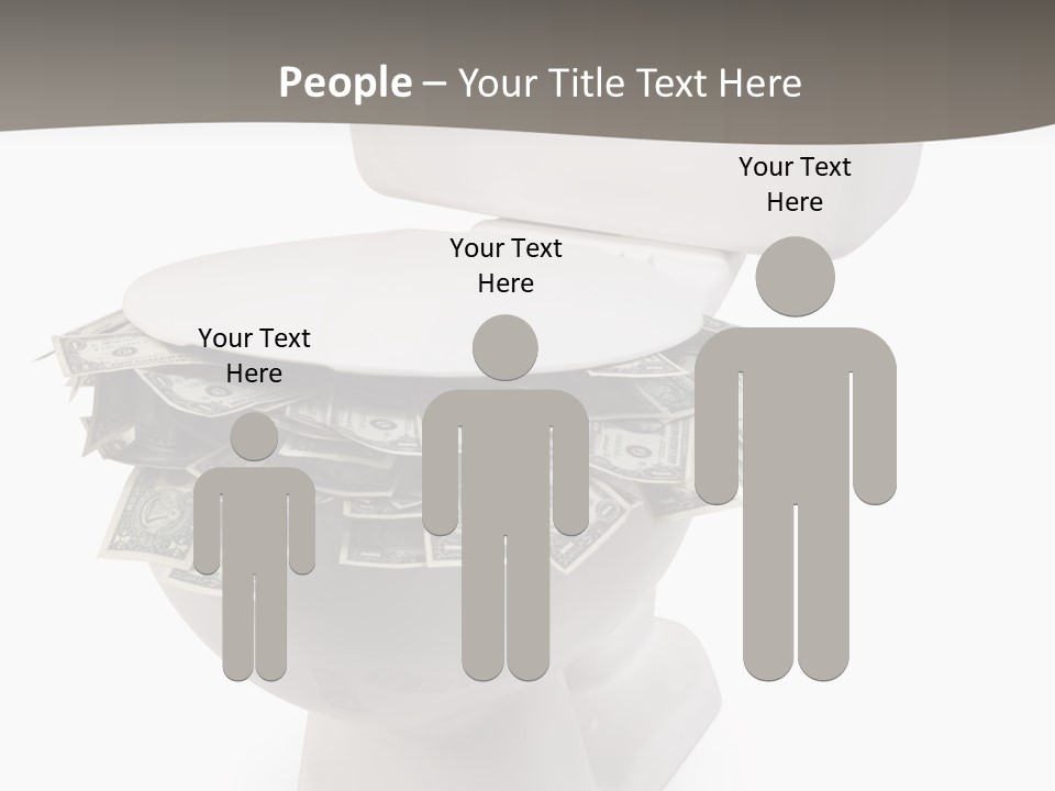 Flush With Cash PowerPoint Template