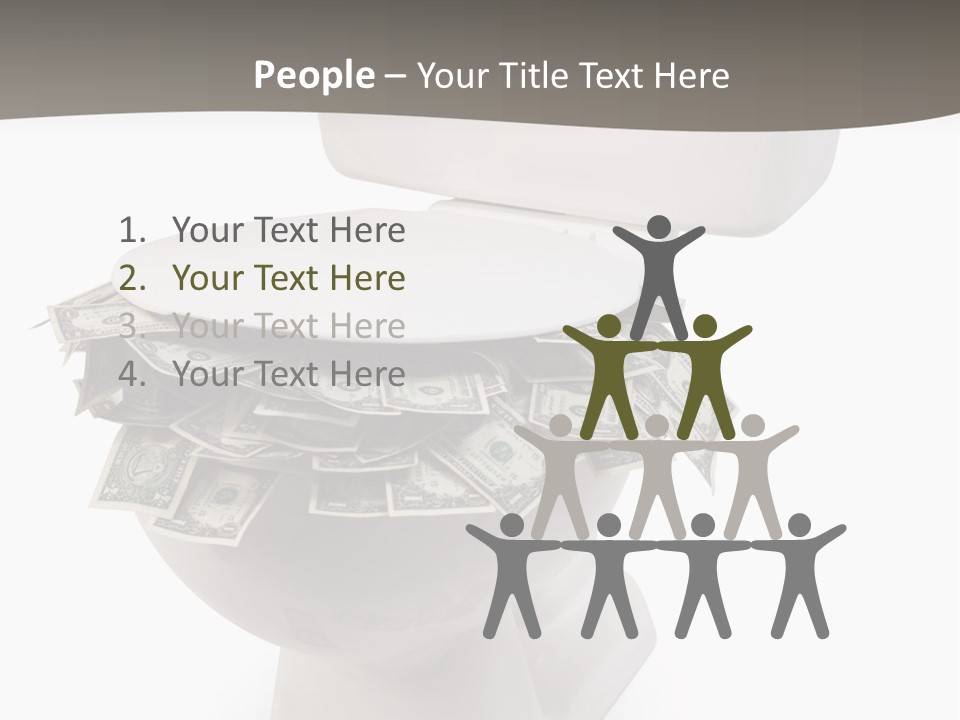 Flush With Cash PowerPoint Template