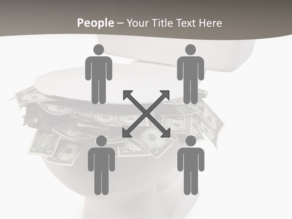 Flush With Cash PowerPoint Template