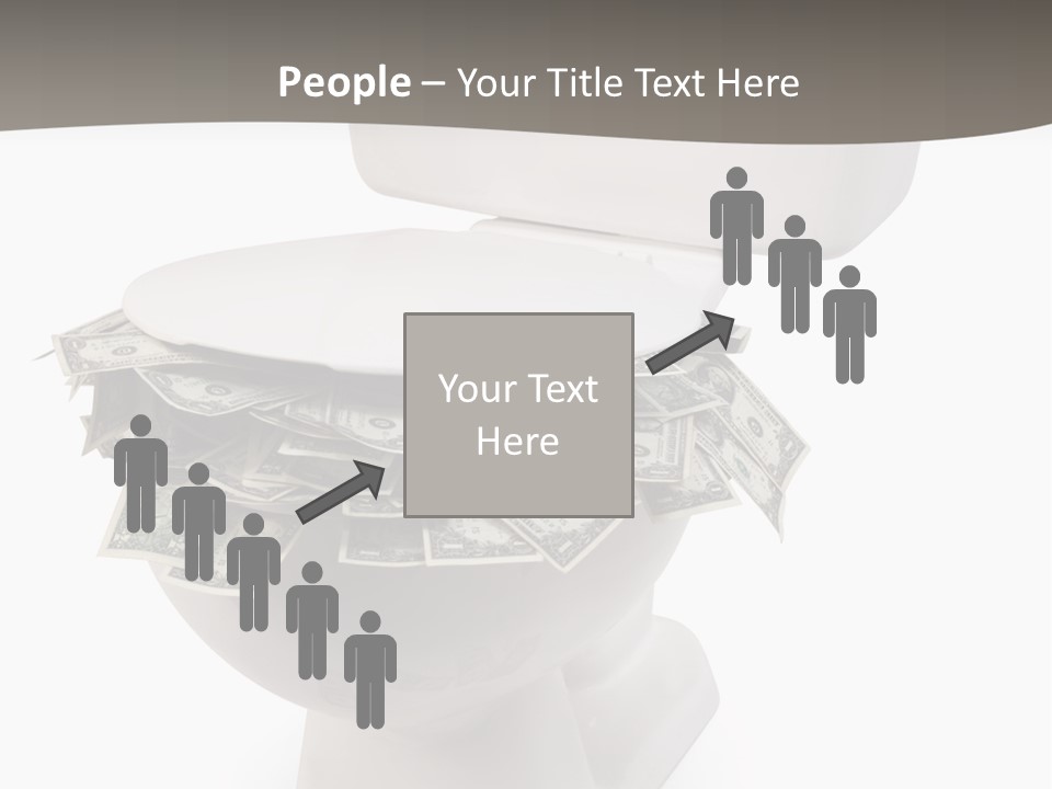 Flush With Cash PowerPoint Template