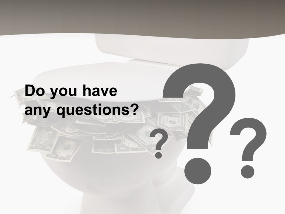 Flush With Cash PowerPoint Template