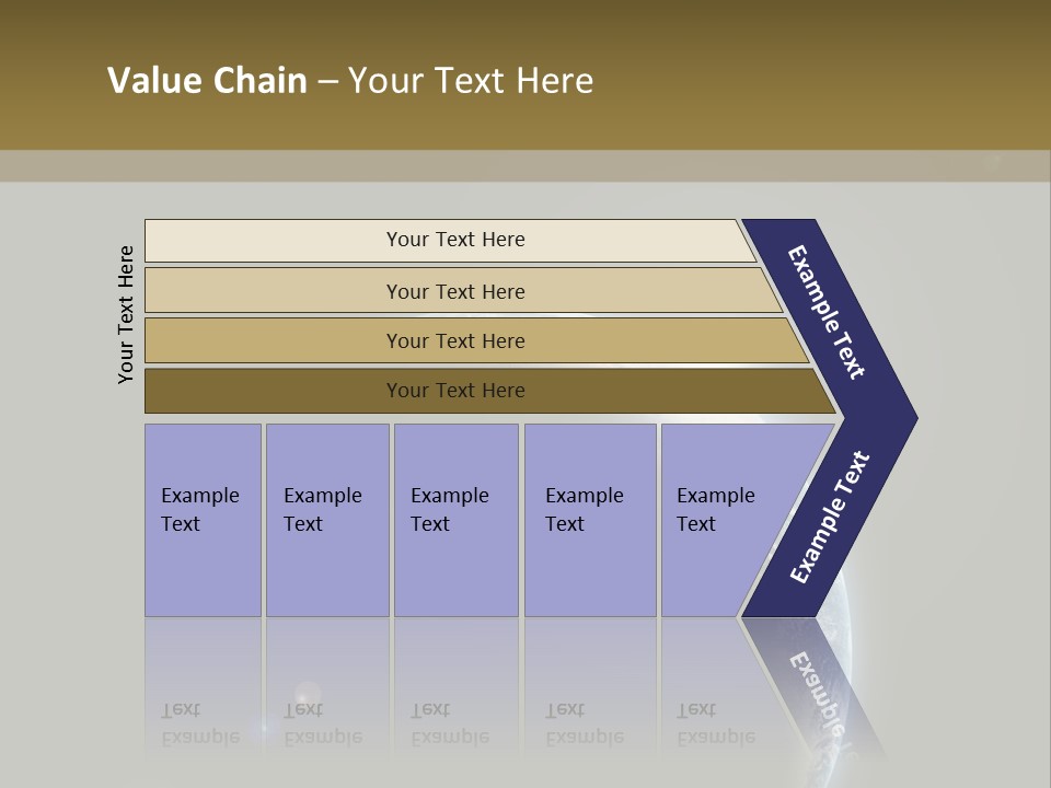 Planet Earth With Sunrize In Space PowerPoint Template
