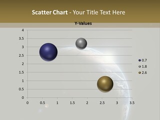 Planet Earth With Sunrize In Space PowerPoint Template